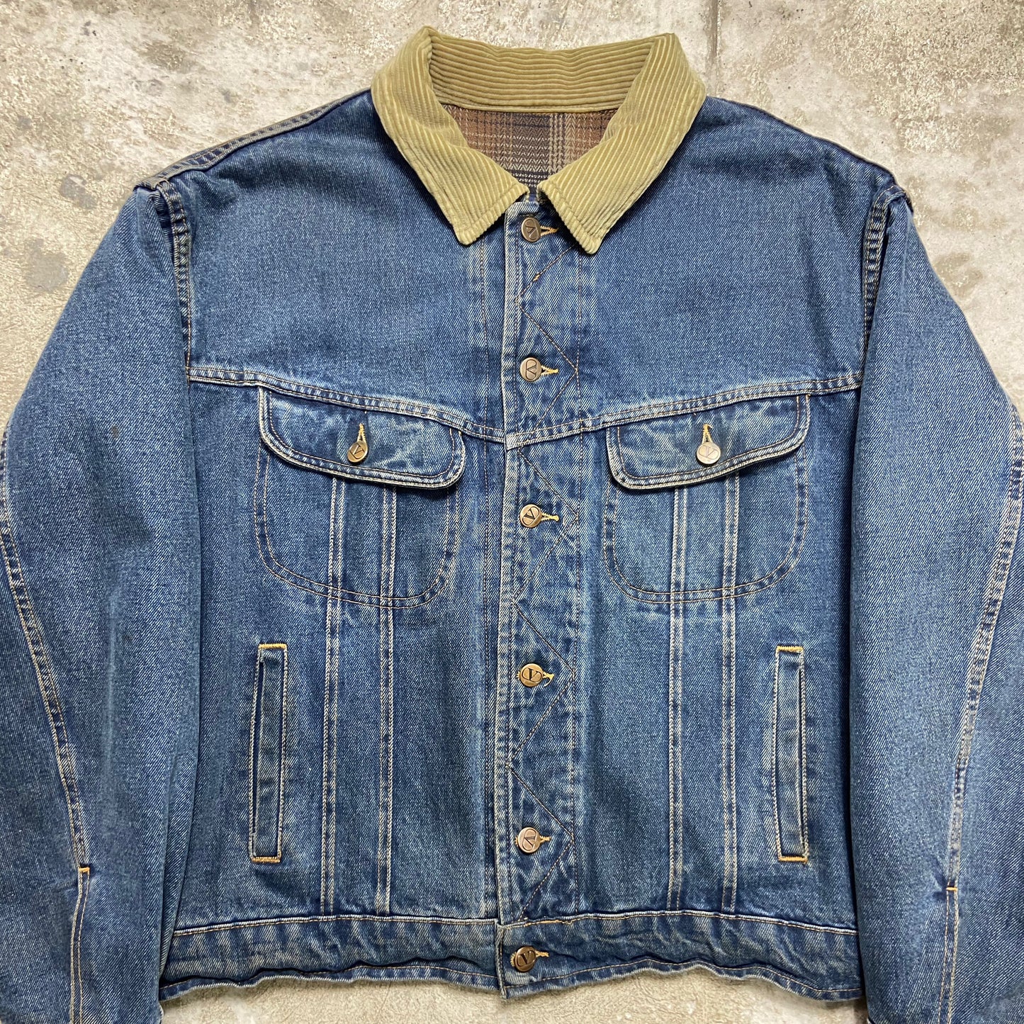 1980s VALENTINO ITALIAN HEAVY DENIM JACKET