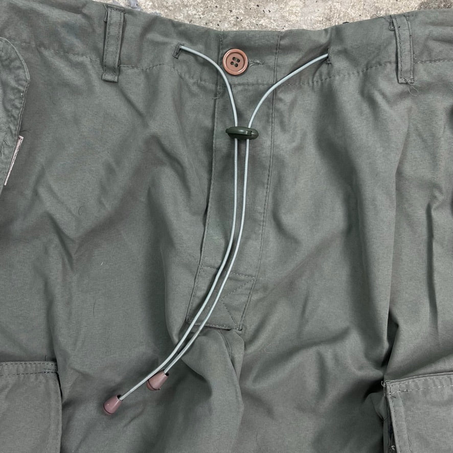 1990s MULTIPOCKET NYLON BONDAGE CARGO PANTS
