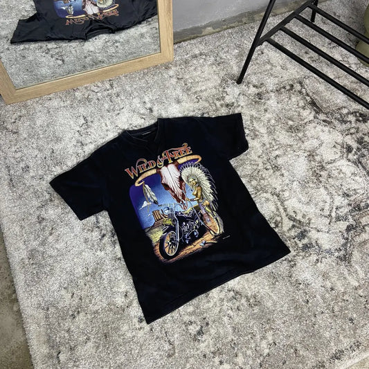 1980s "WILD & FREE" FADED TEE