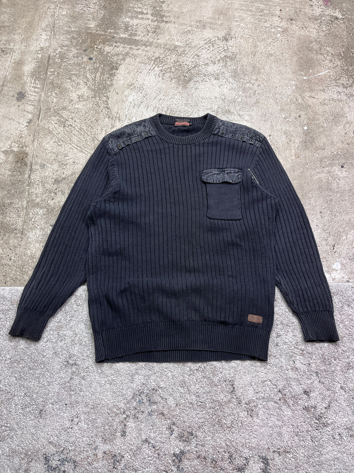 1980s MARLBORO PROJECT KNITTED SWEATER WITH POCKET FOR CIGARETTES