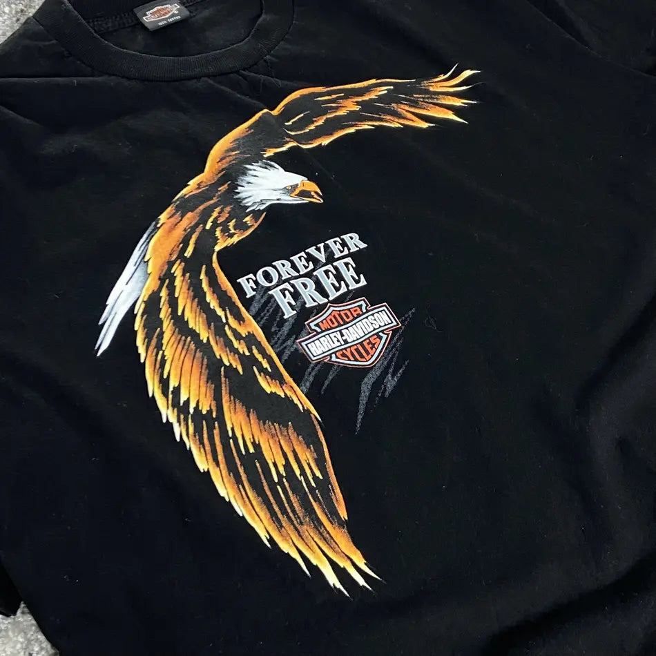 2000s HARLEY DAVIDSON EASTSIDE FOREVER FREE TEE