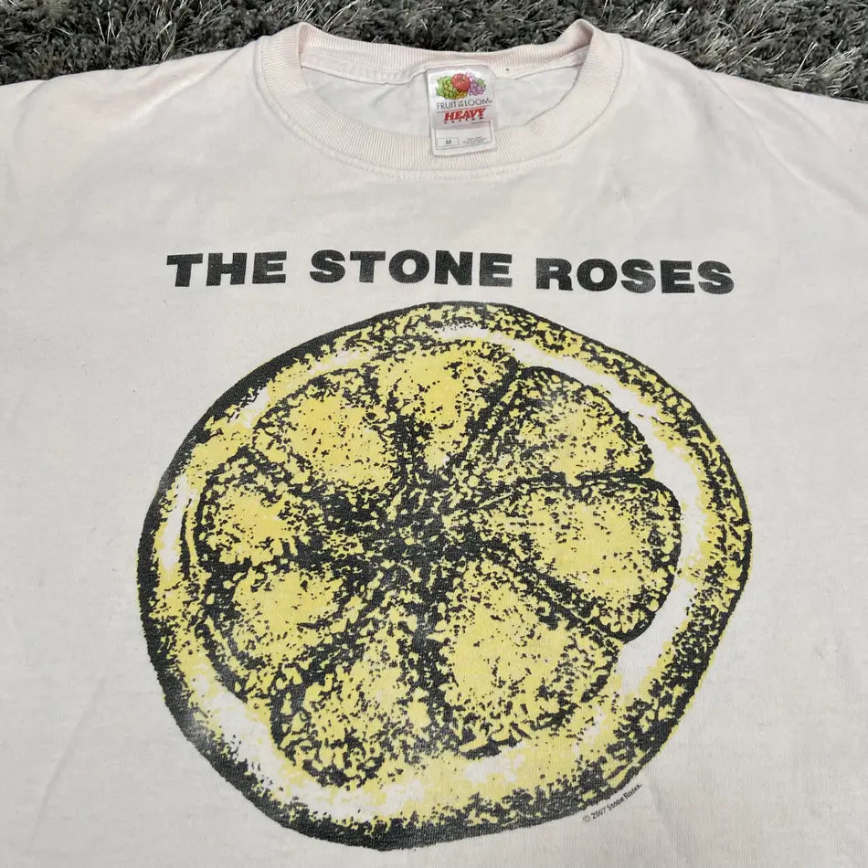 THE STONE ROSES LIGHT PINK TEE 2007