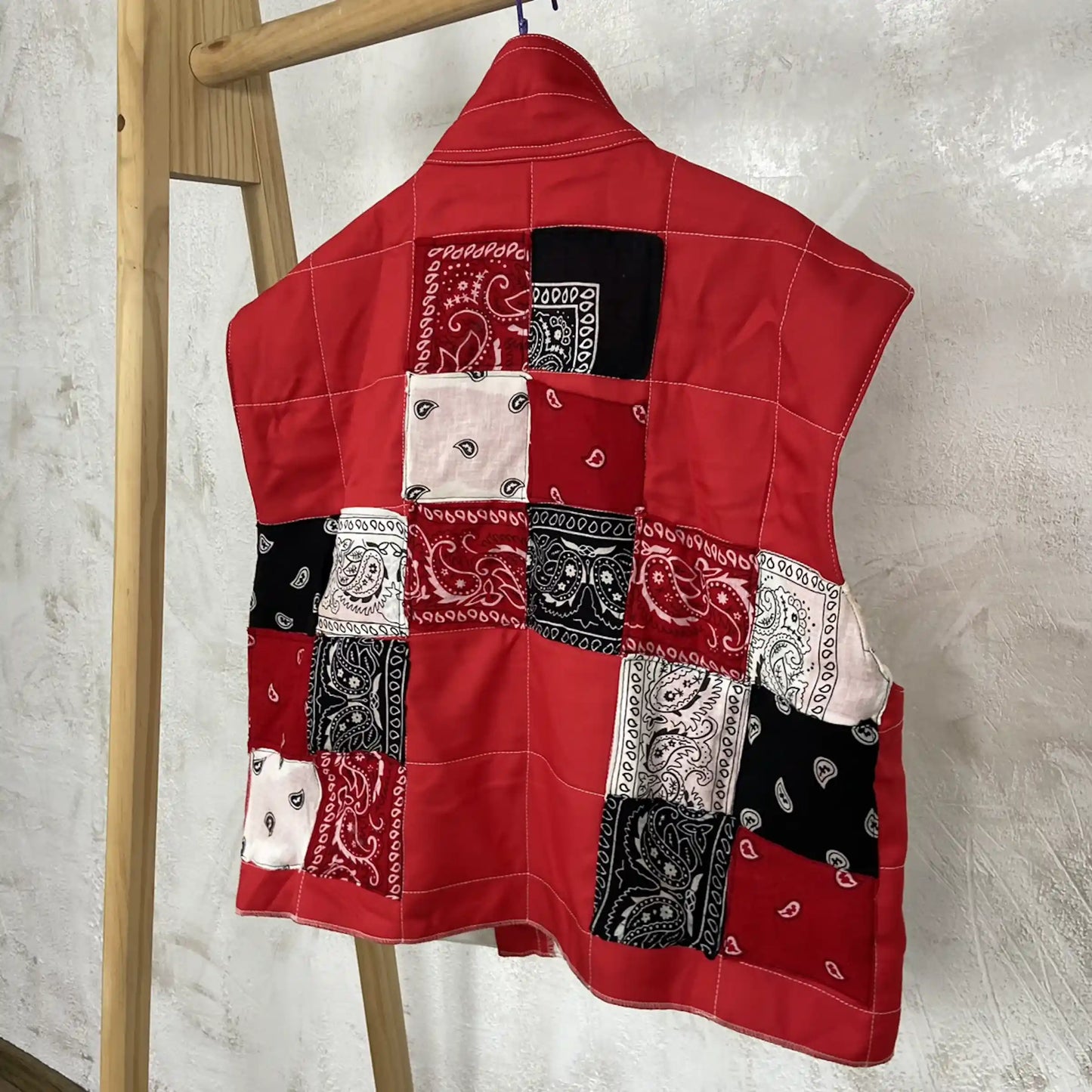 1980s MARLBORO REWORKED BANDANA VEST