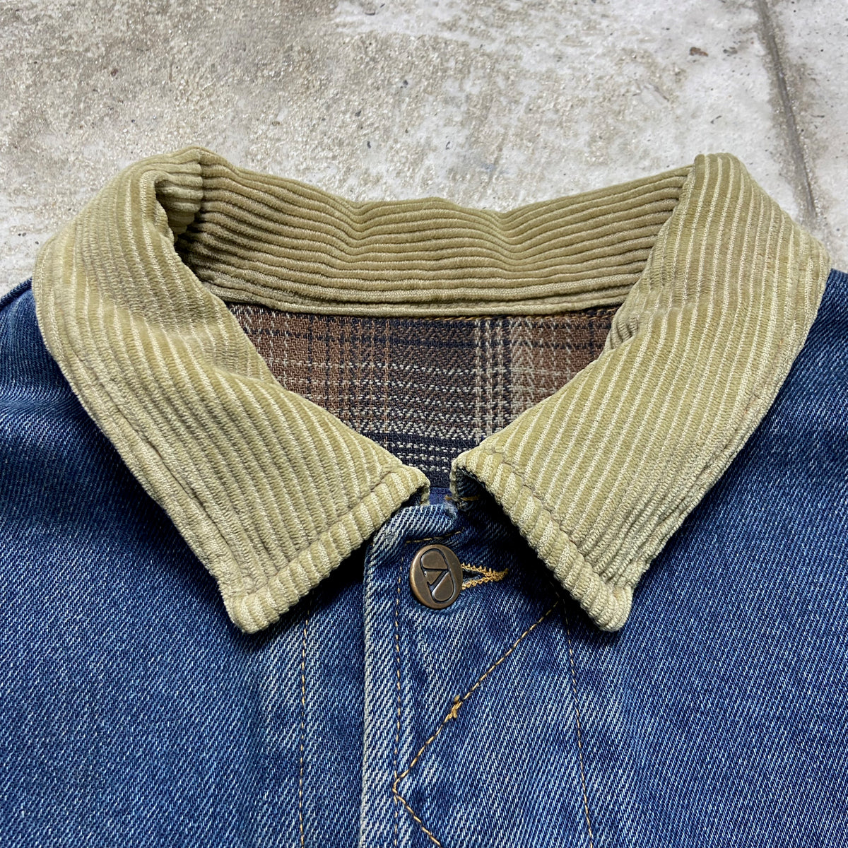 1980s VALENTINO ITALIAN HEAVY DENIM JACKET