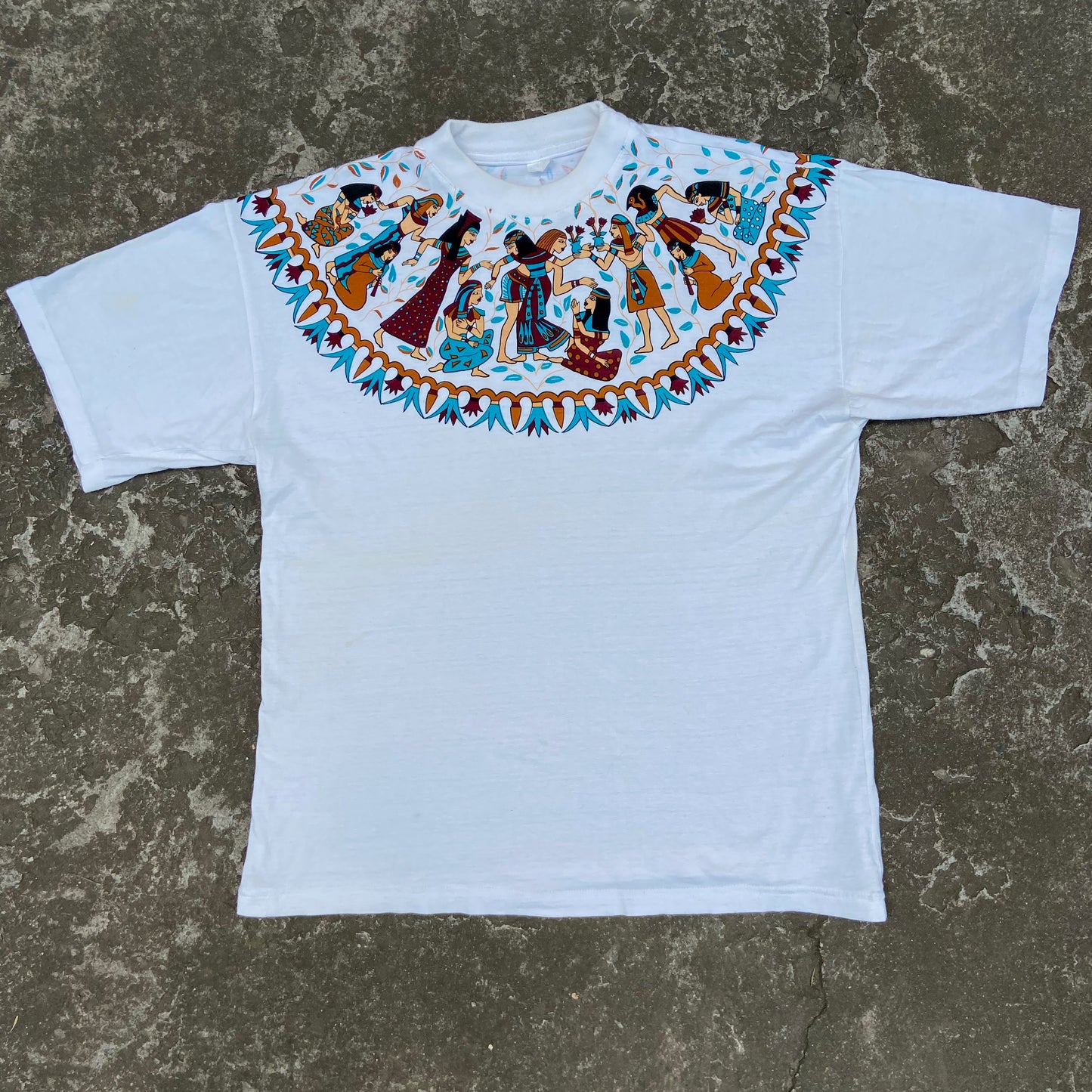 1990s EGYPTIAN SCRIPT ART TEE