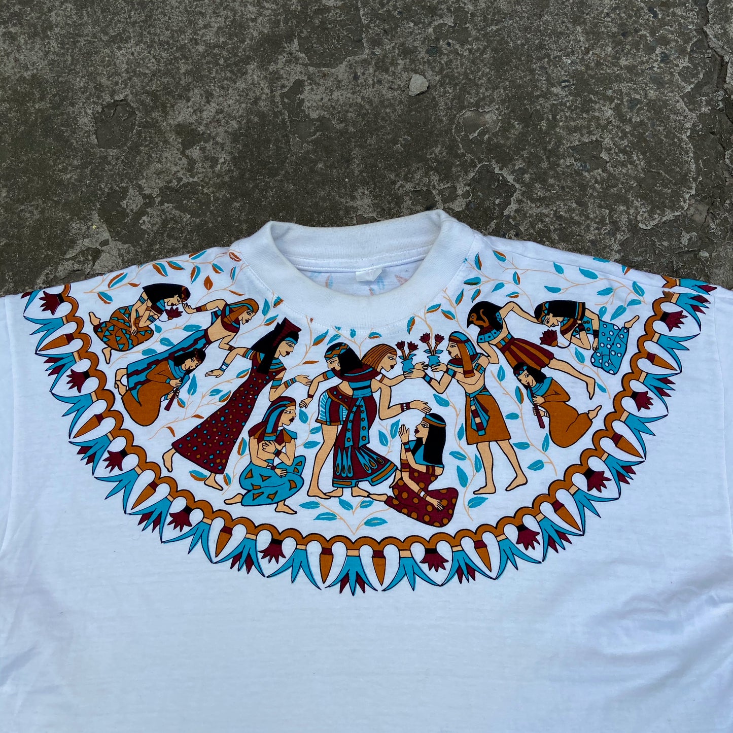 1990s EGYPTIAN SCRIPT ART TEE