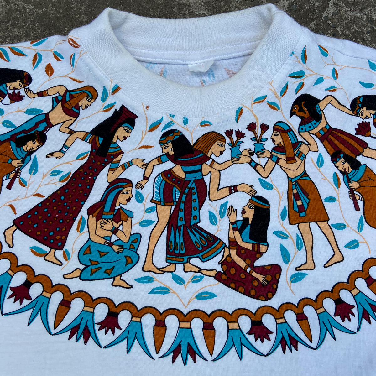 1990s EGYPTIAN SCRIPT ART TEE