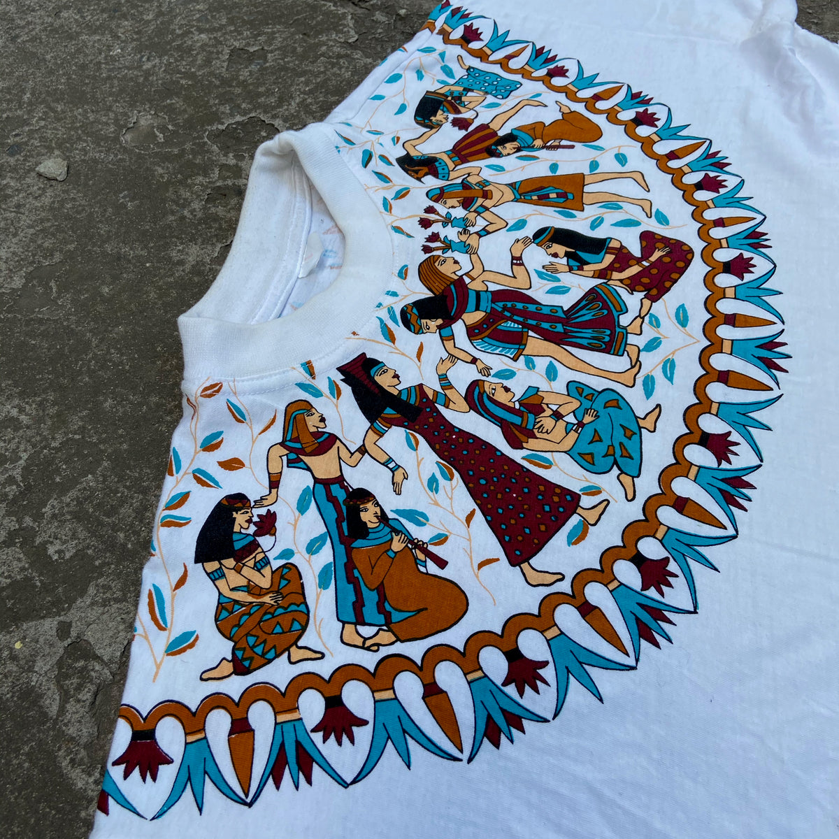 1990s EGYPTIAN SCRIPT ART TEE