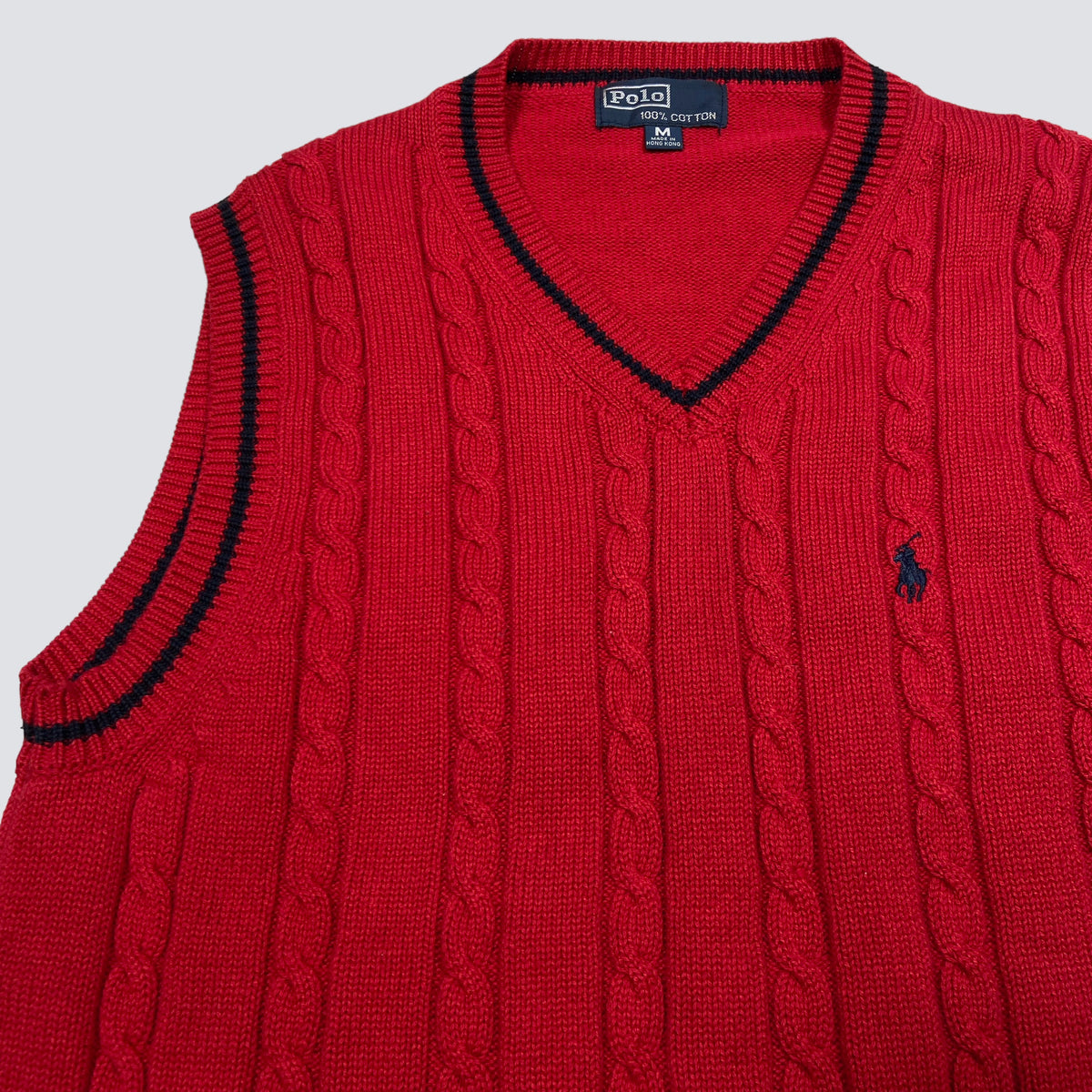 RALPH LAUREN KNITTED VEST 1990s