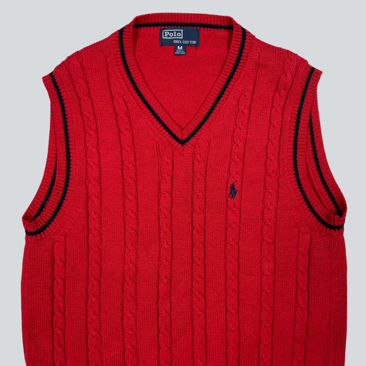 RALPH LAUREN KNITTED VEST 1990s