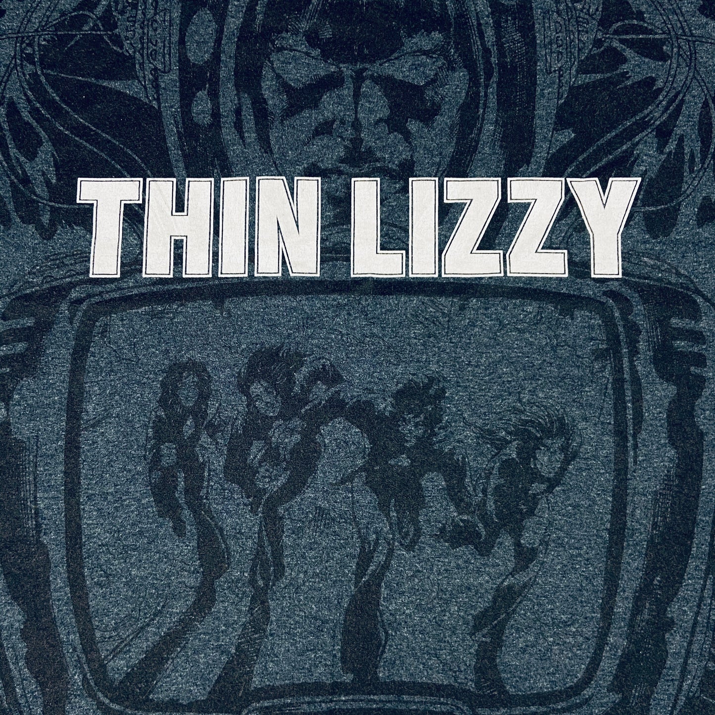 1980s THIN LIZZY JAILBREAK OVERPRINTED TEE
