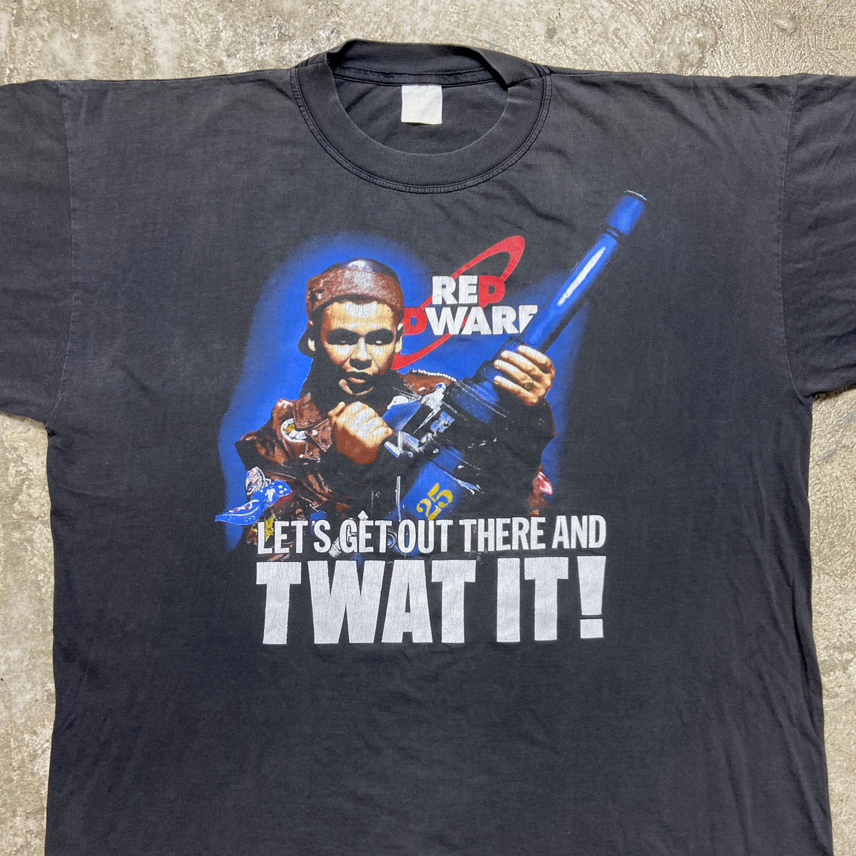 1980s RED DWARF TWAT IT! SUN FADED TEE