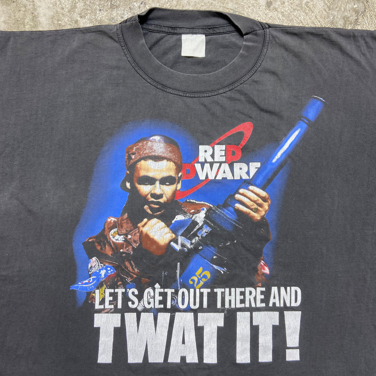 1980s RED DWARF TWAT IT! SUN FADED TEE
