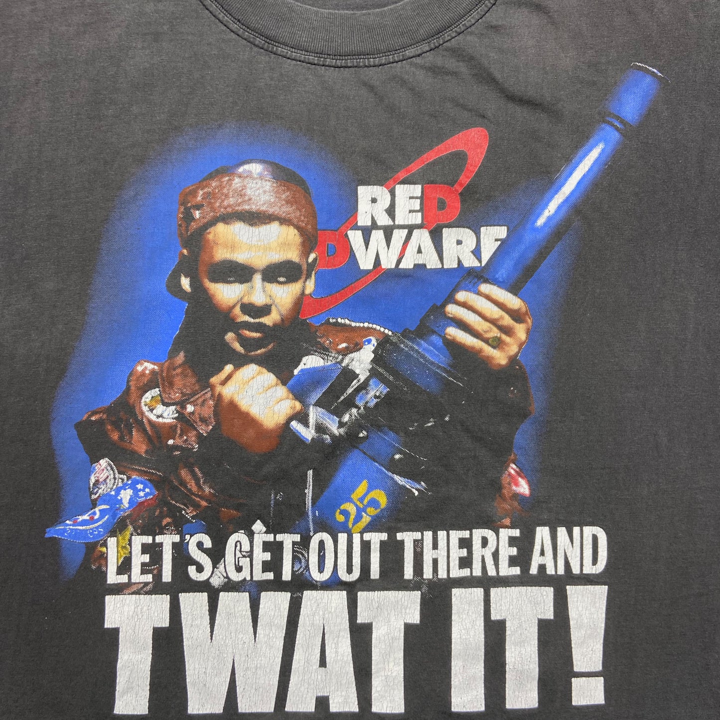 1980s RED DWARF TWAT IT! SUN FADED TEE