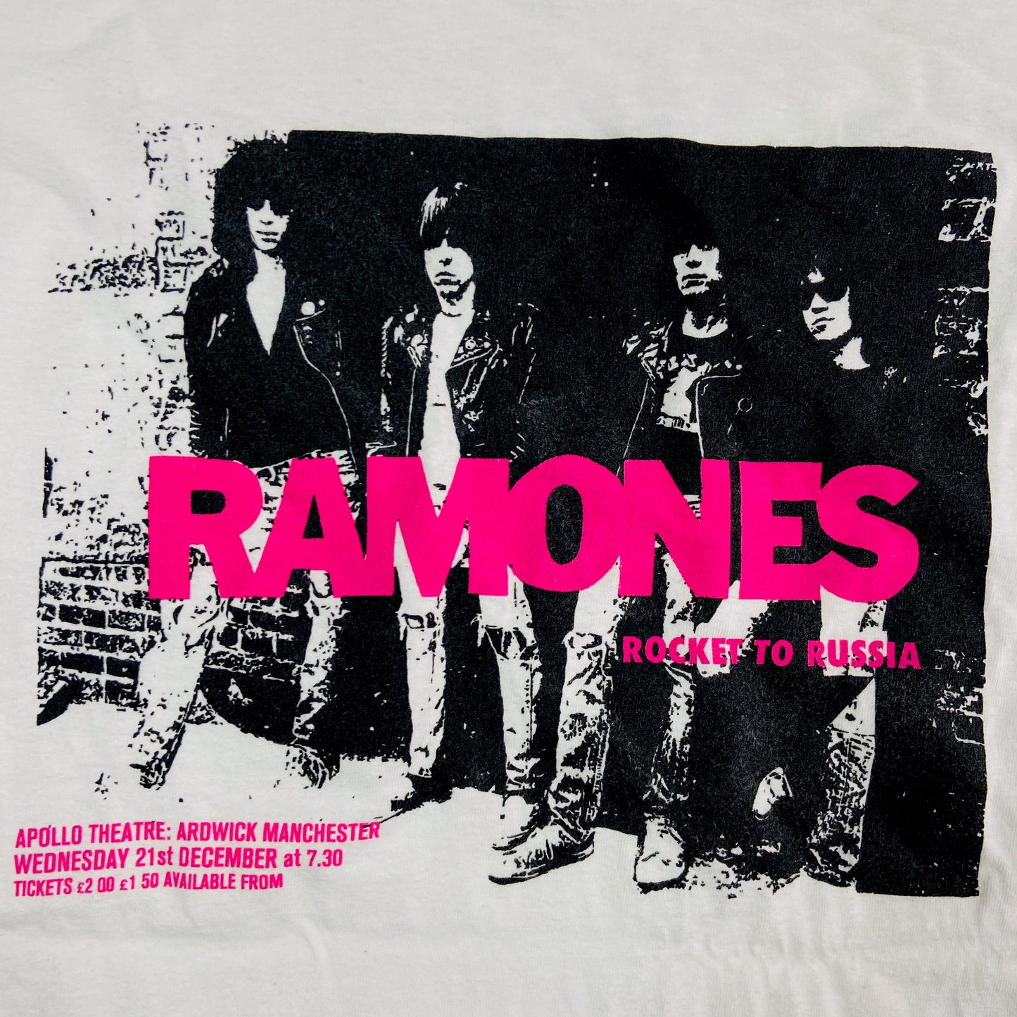 "ROCKET TO RUSSIA" RAMONES TEE