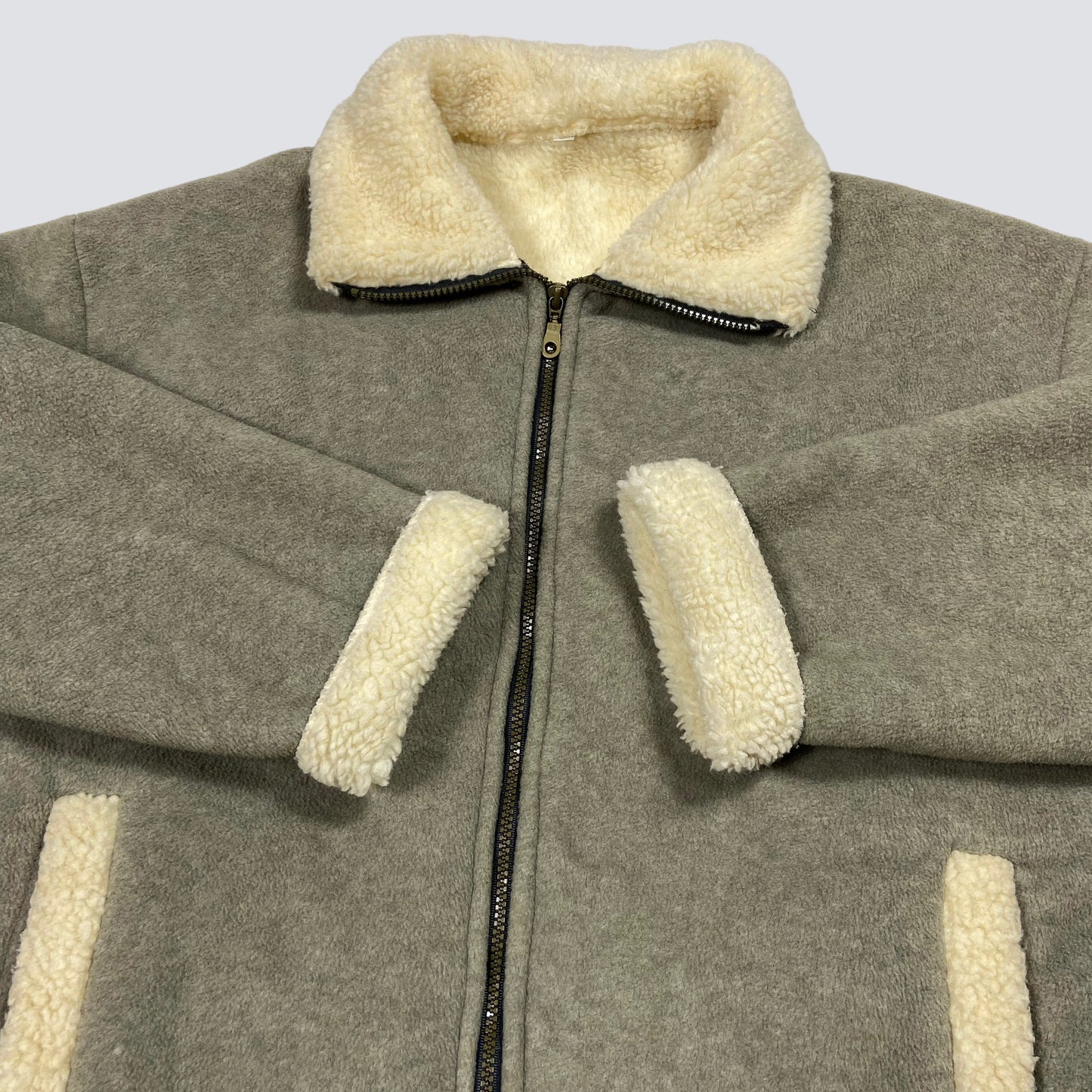 1990s SOFT TEDDY SHERPA JACKET - MADE IN U.K.