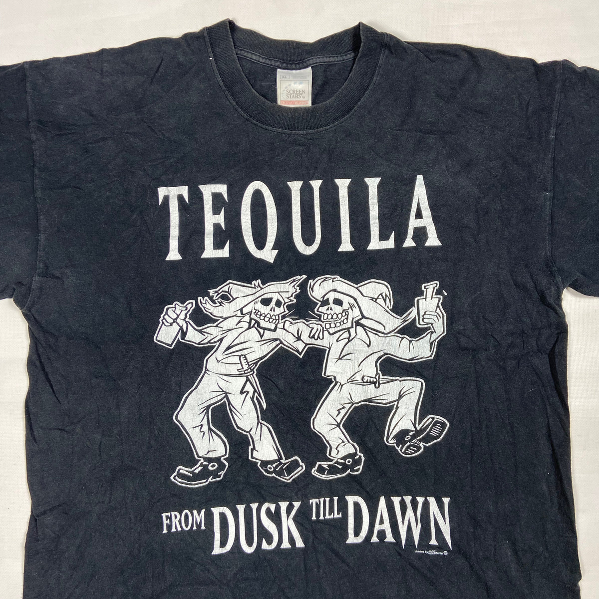 1990s QUENTIN TARANTINO "TEQUILA FROM DUSK TILL DAWN" FADED TEE