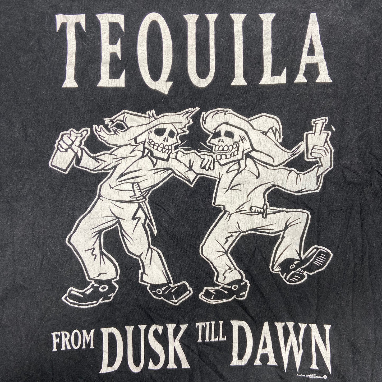 1990s QUENTIN TARANTINO "TEQUILA FROM DUSK TILL DAWN" FADED TEE