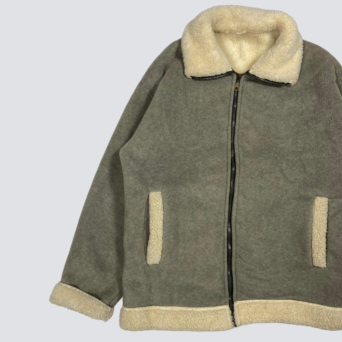 1990s SOFT TEDDY SHERPA JACKET - MADE IN U.K.