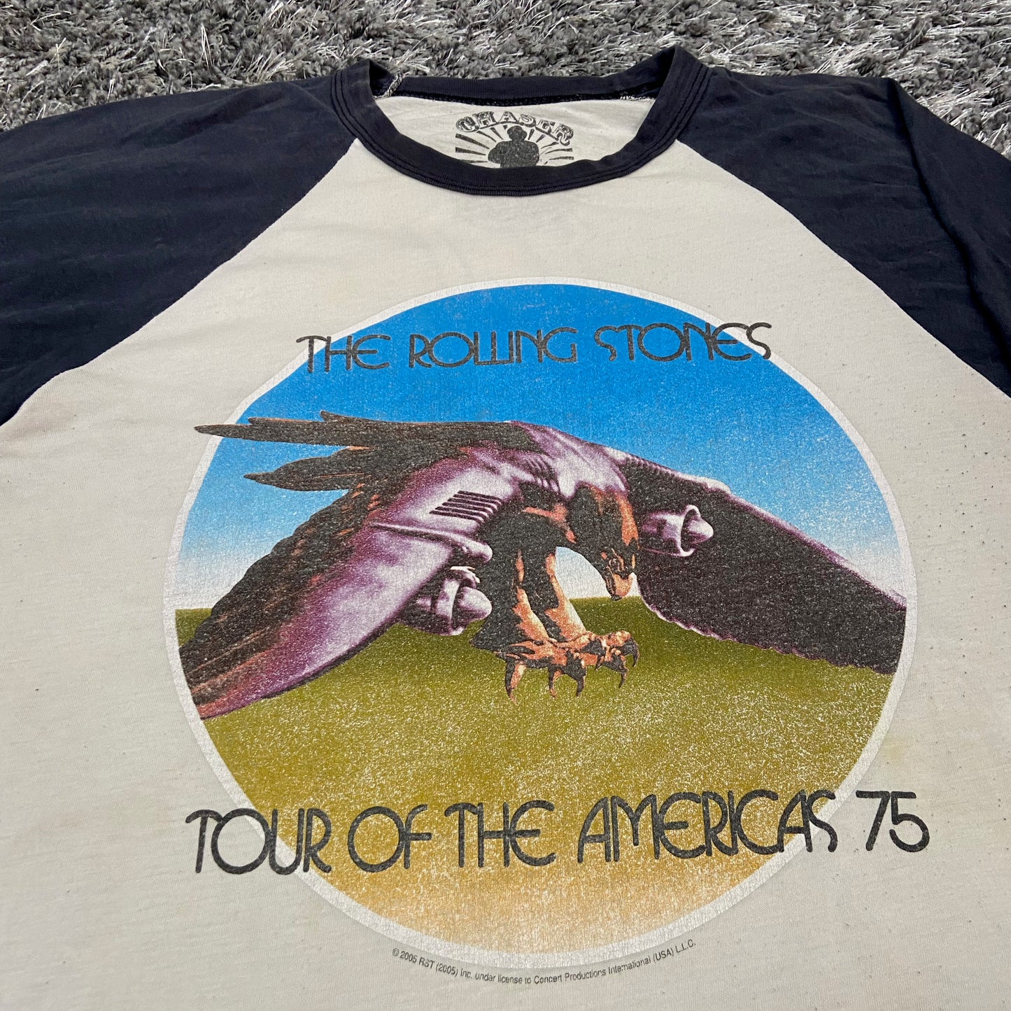 2005 ROLLING STONES "TOUR OF THE AMERICAS" FADED LONGSLEEVE