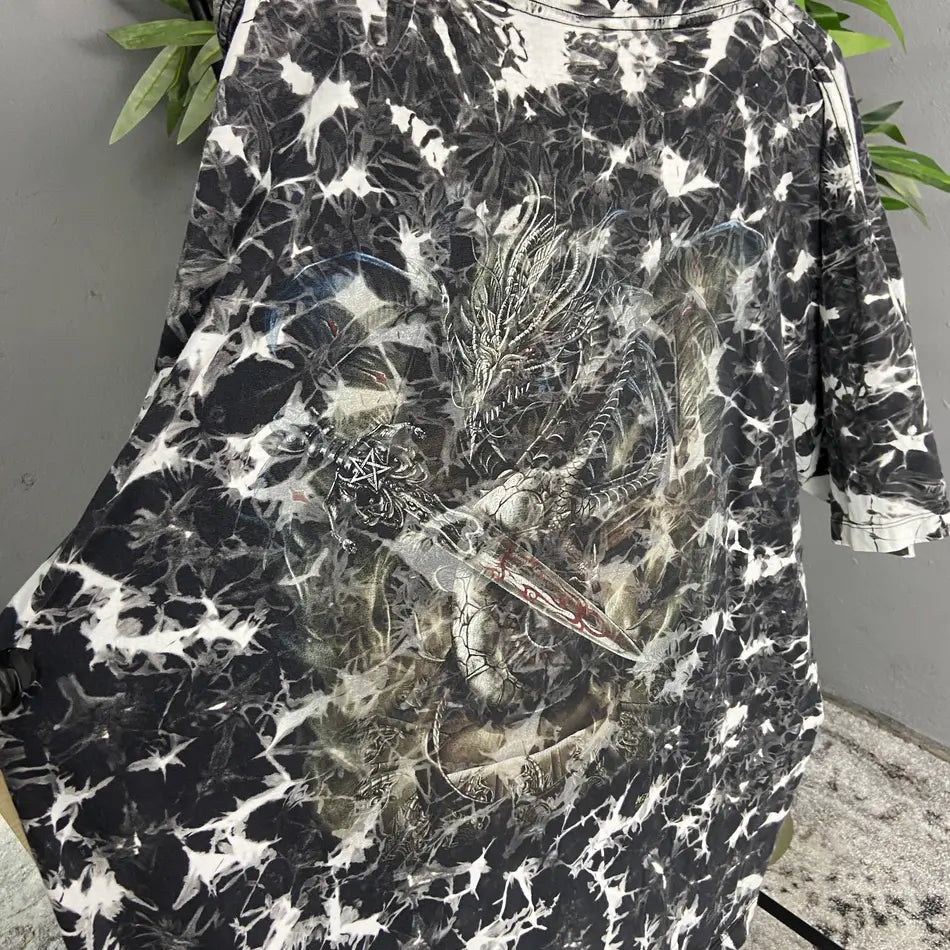 1990s BASILISK ACID BLEACHED TEE