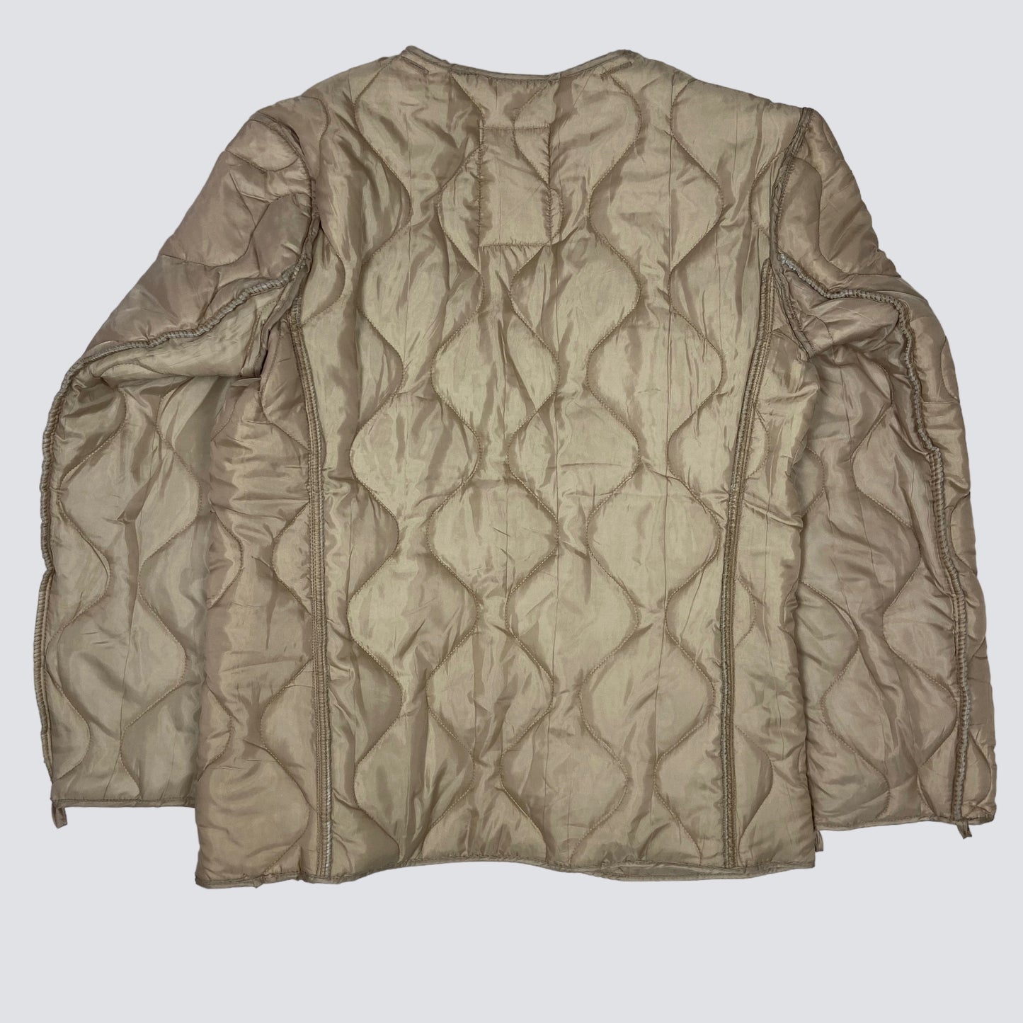 MILITARY TACTICAL BONDAGE OVERSIZED NYLON LINER JACKET 1990s