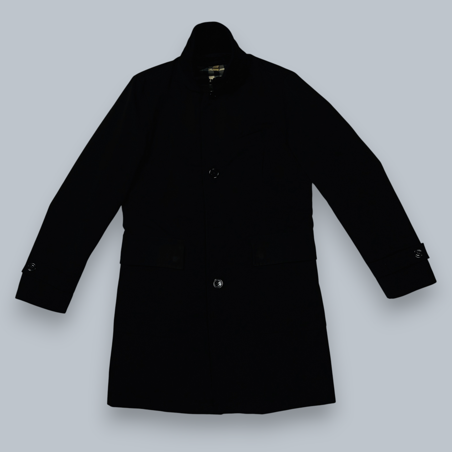 VINTAGE BURBERRY LONDON NOVA CHECK DETACHABLE WARMER CAR COAT 2009