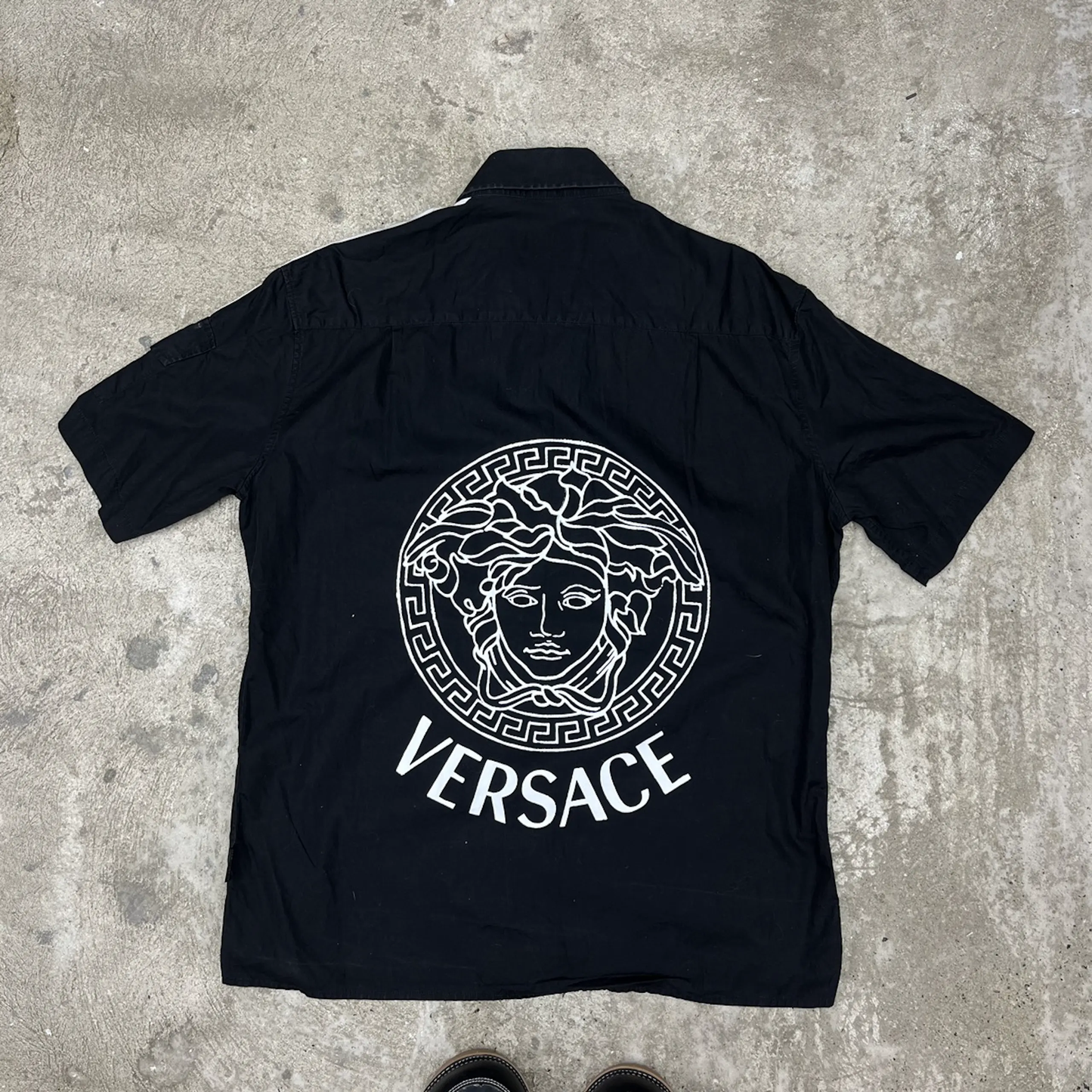 VERSACE MULTIPOCKET BIGLOGO SHIRT 1990s