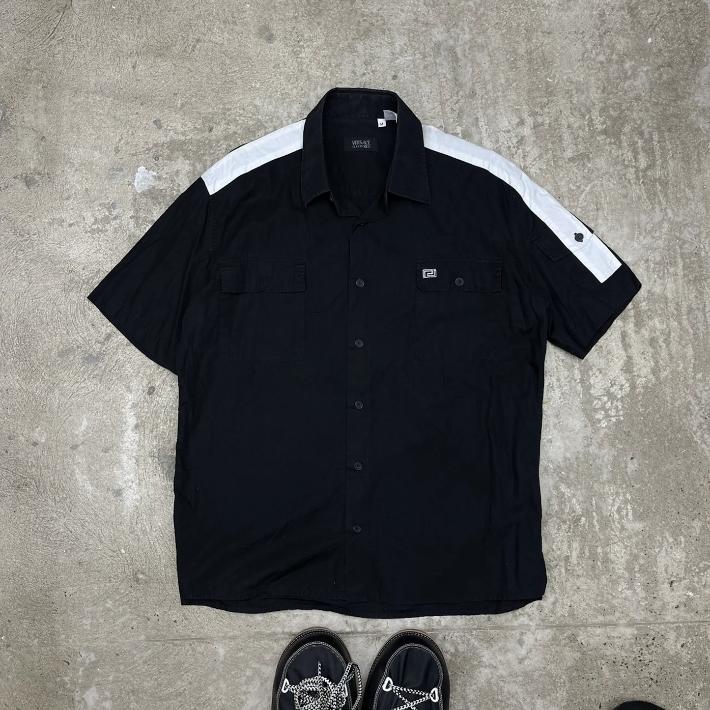 VERSACE MULTIPOCKET BIGLOGO SHIRT 1990s