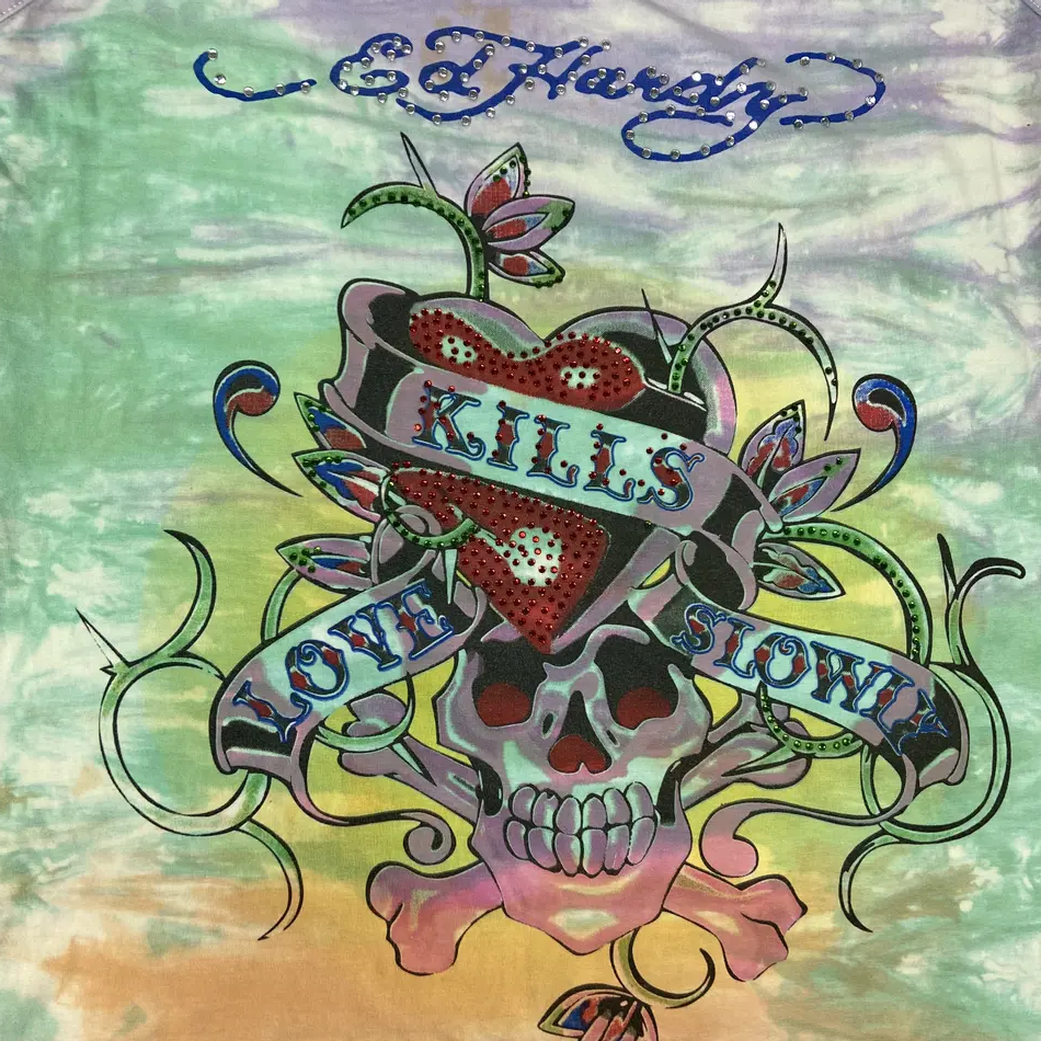 ED HARDY "LOVE KILLS SLOWLY!" TOP TANK 2000s