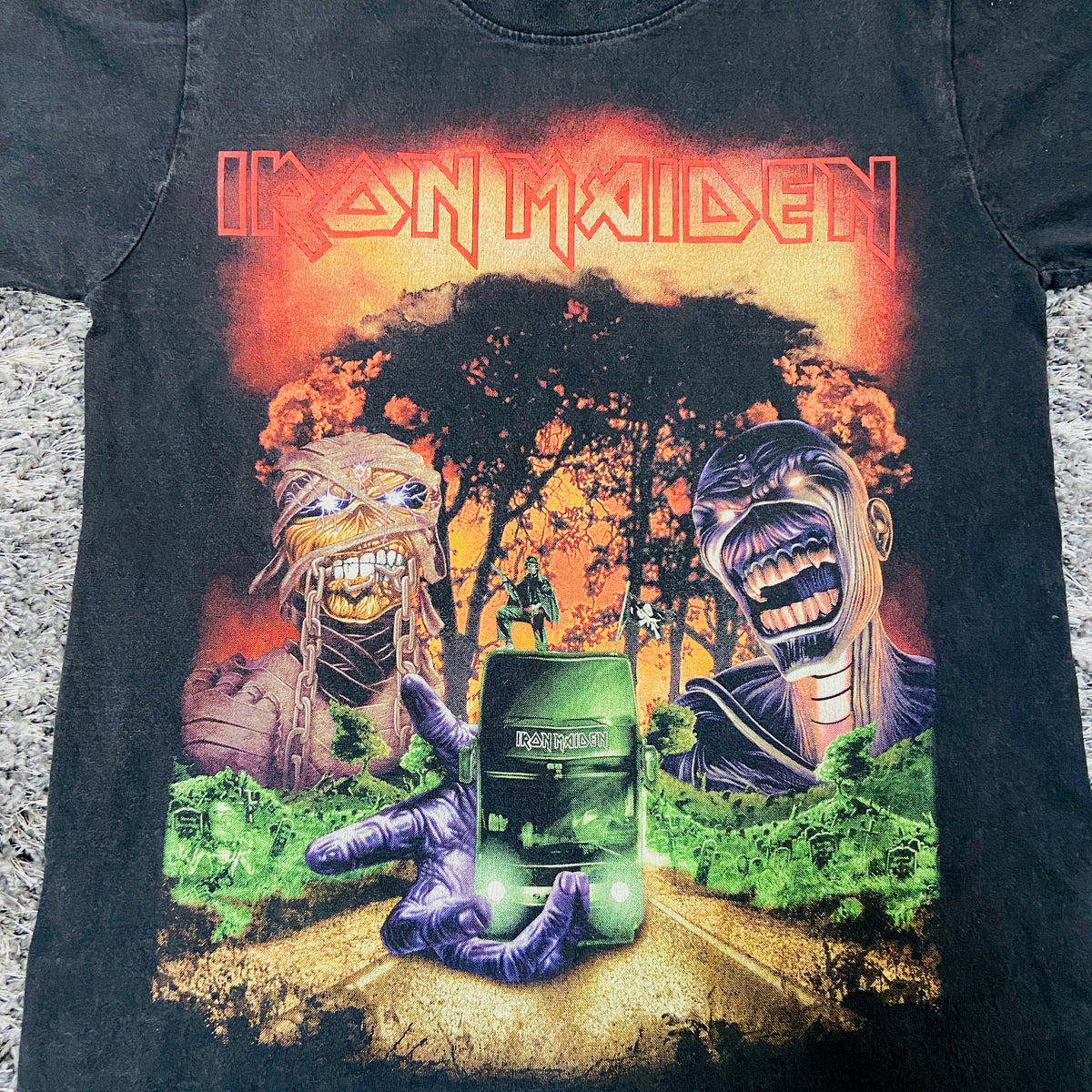 1990s IRON MAIDEN SUNFADED TEE