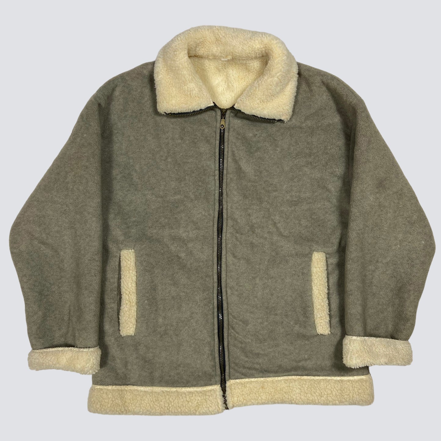 1990s SOFT TEDDY SHERPA JACKET - MADE IN U.K.
