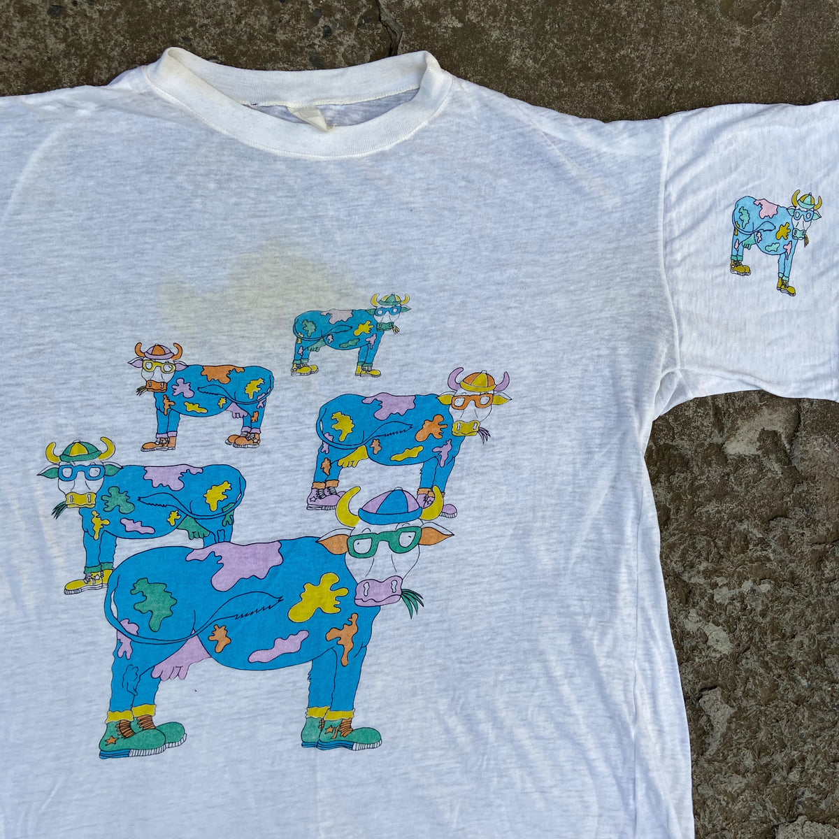 1970s BEN & JERRYS FADED TEE