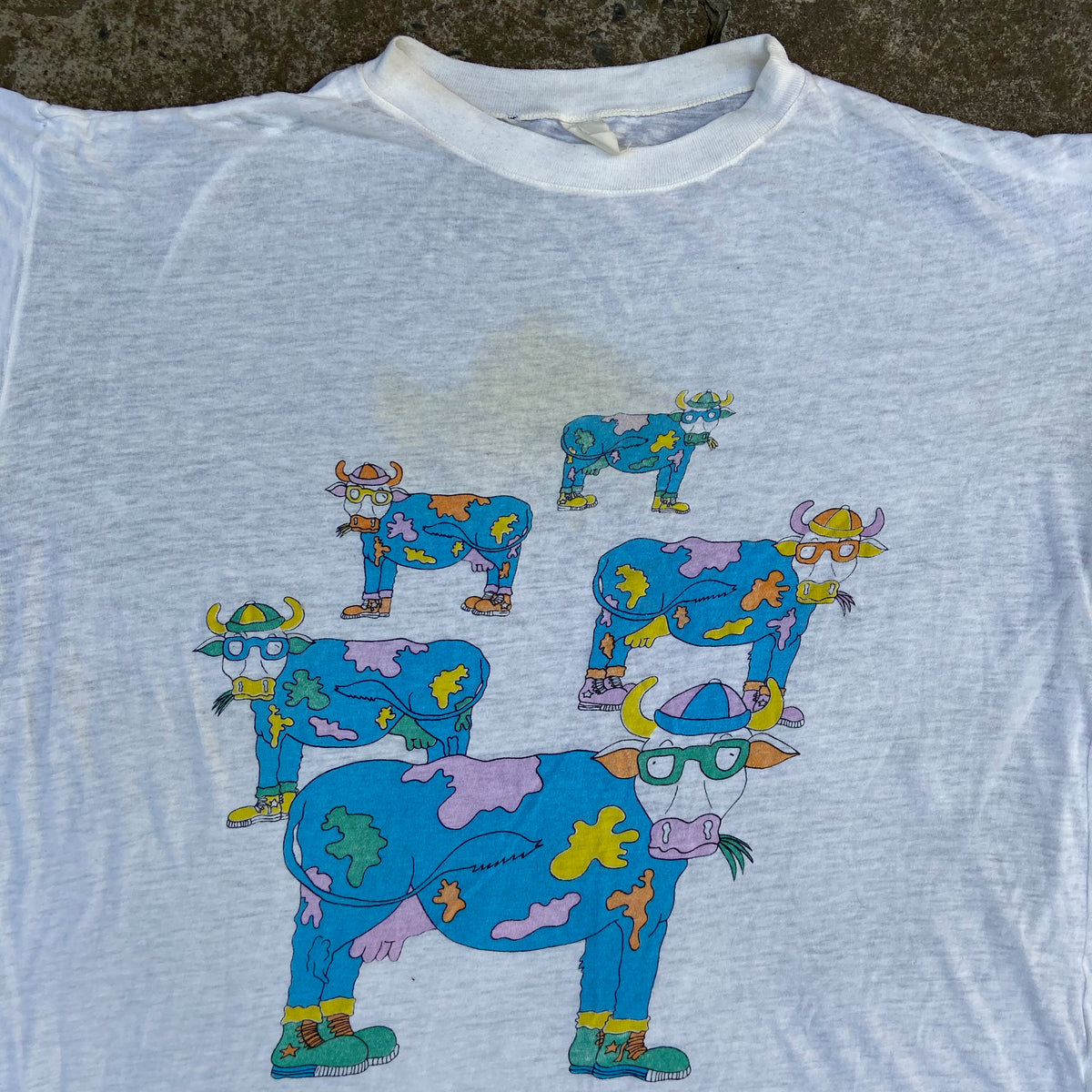 1970s BEN & JERRYS FADED TEE