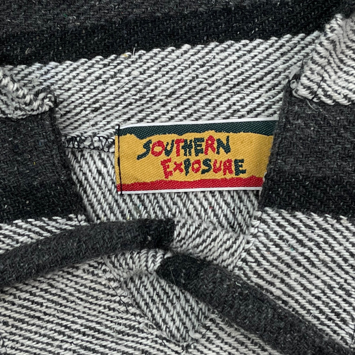 RASTA PONCHO KNITTED PATCHWORK HOODIE 1990s