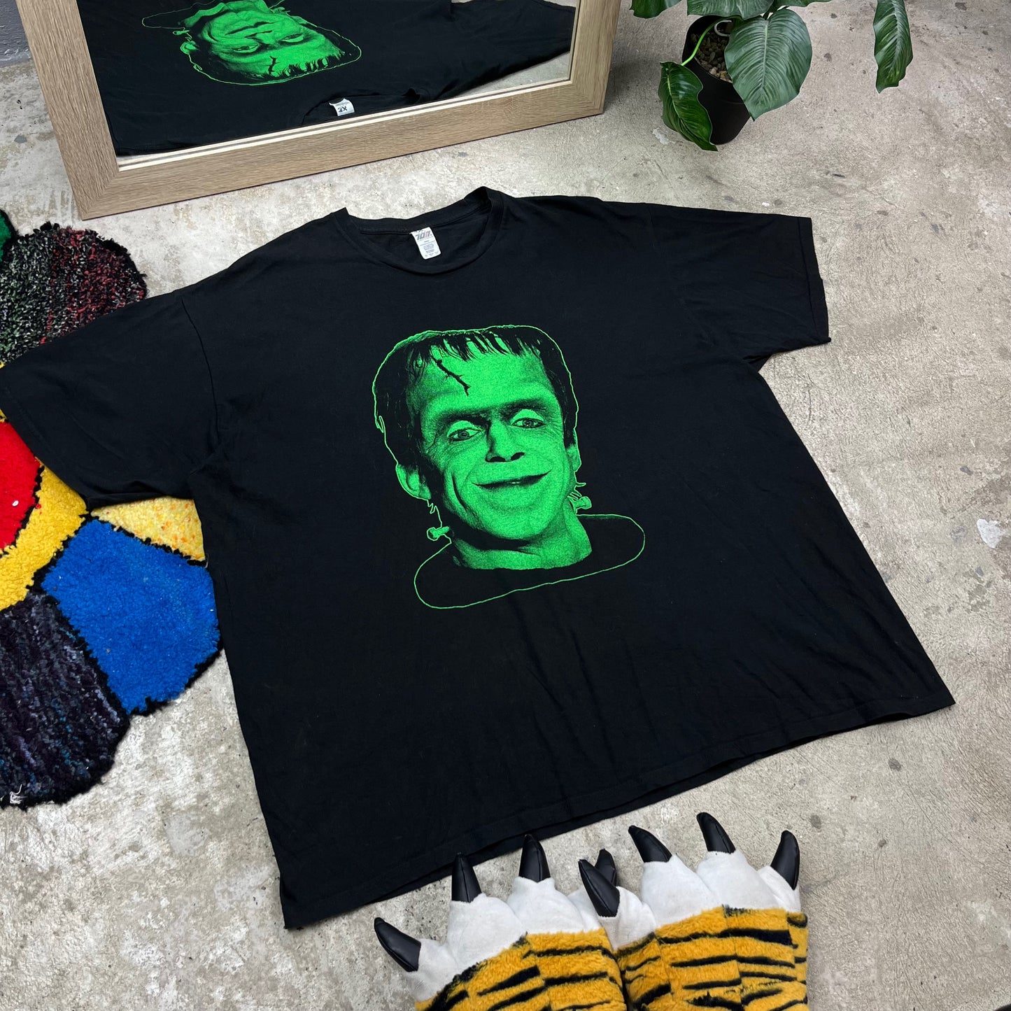 CUTE SMILE FRANKENSTEIN TEE 1990s