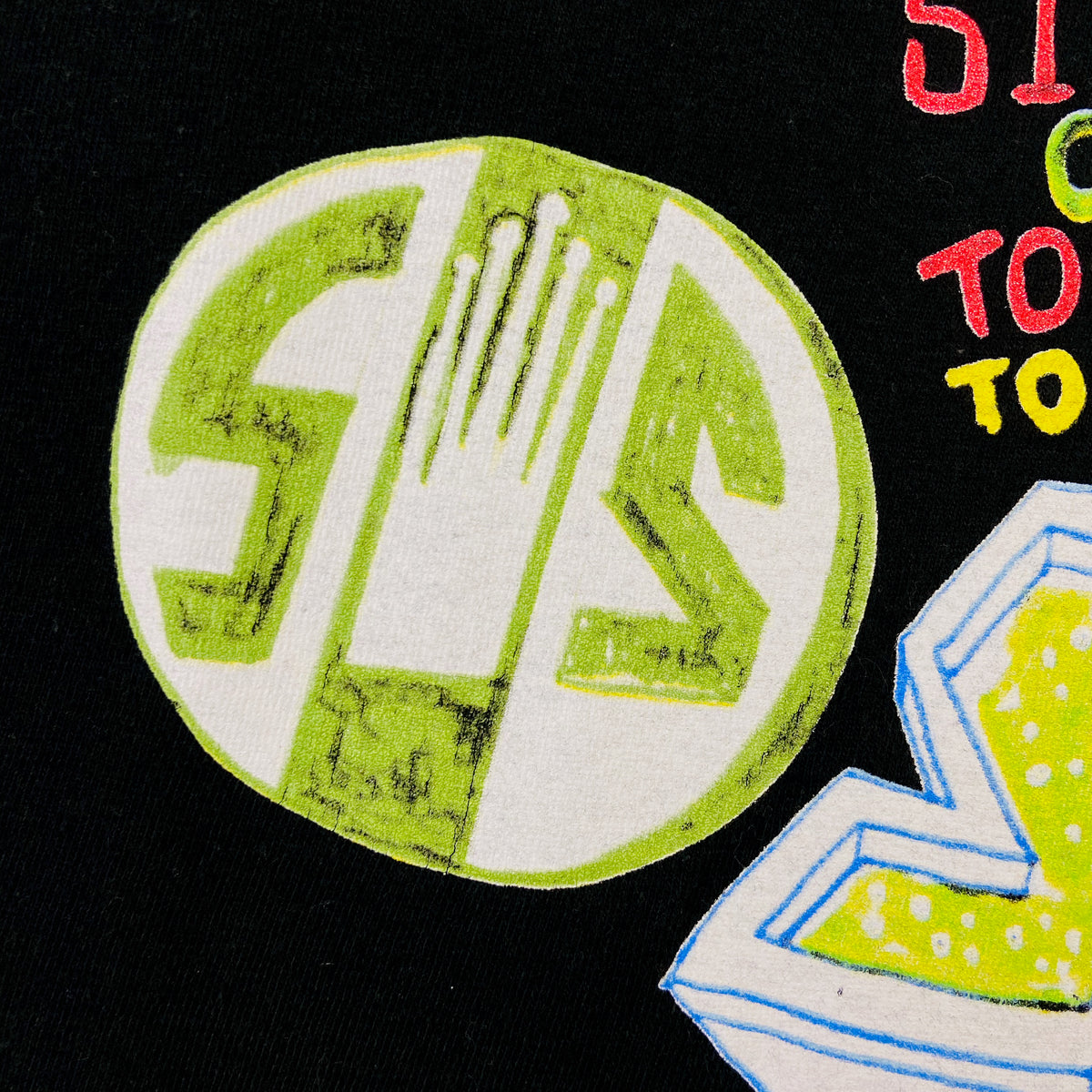 2000s STUSSY GRAFFITI OVERPRINTED TEE