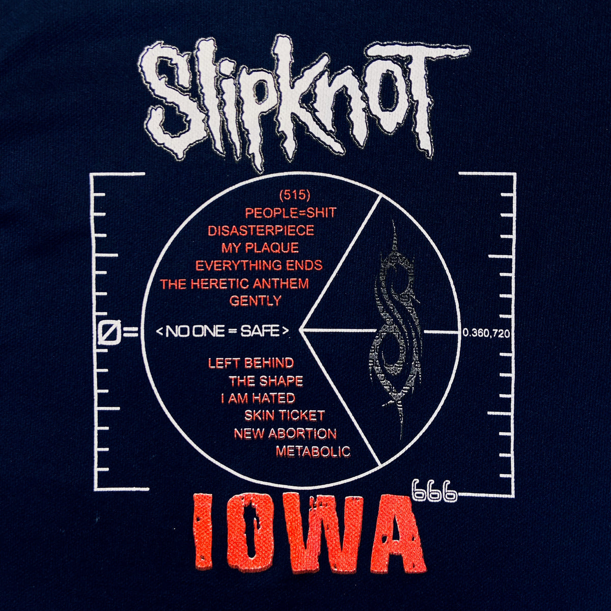 2001 SLIPKNOT IOWA JERSEY TEE