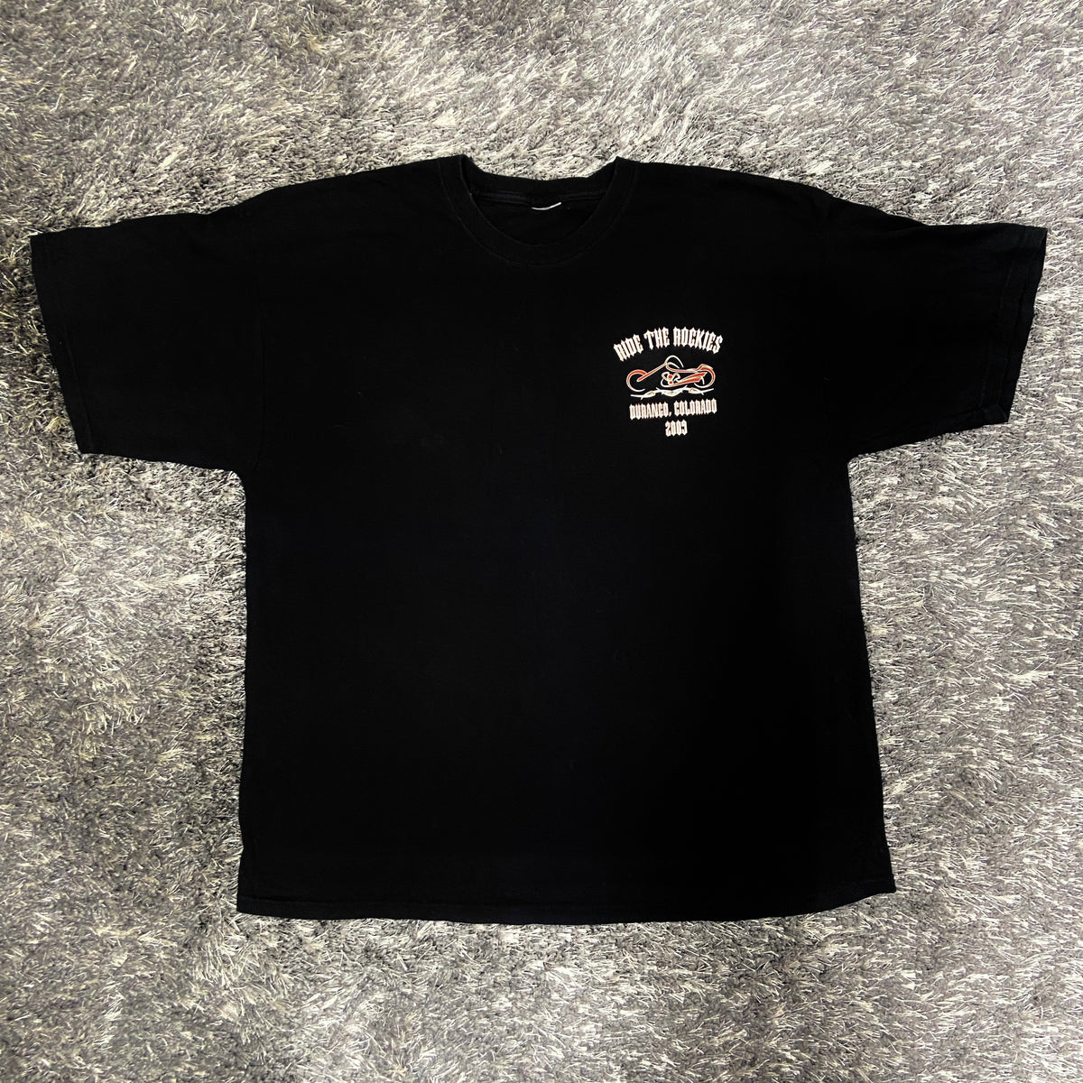 LIQUID BLUE - RIDE THE ROCKIES TEE 2000s