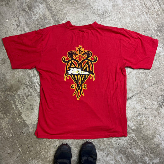1990s NO FEAR FLAME SNAKE TEE