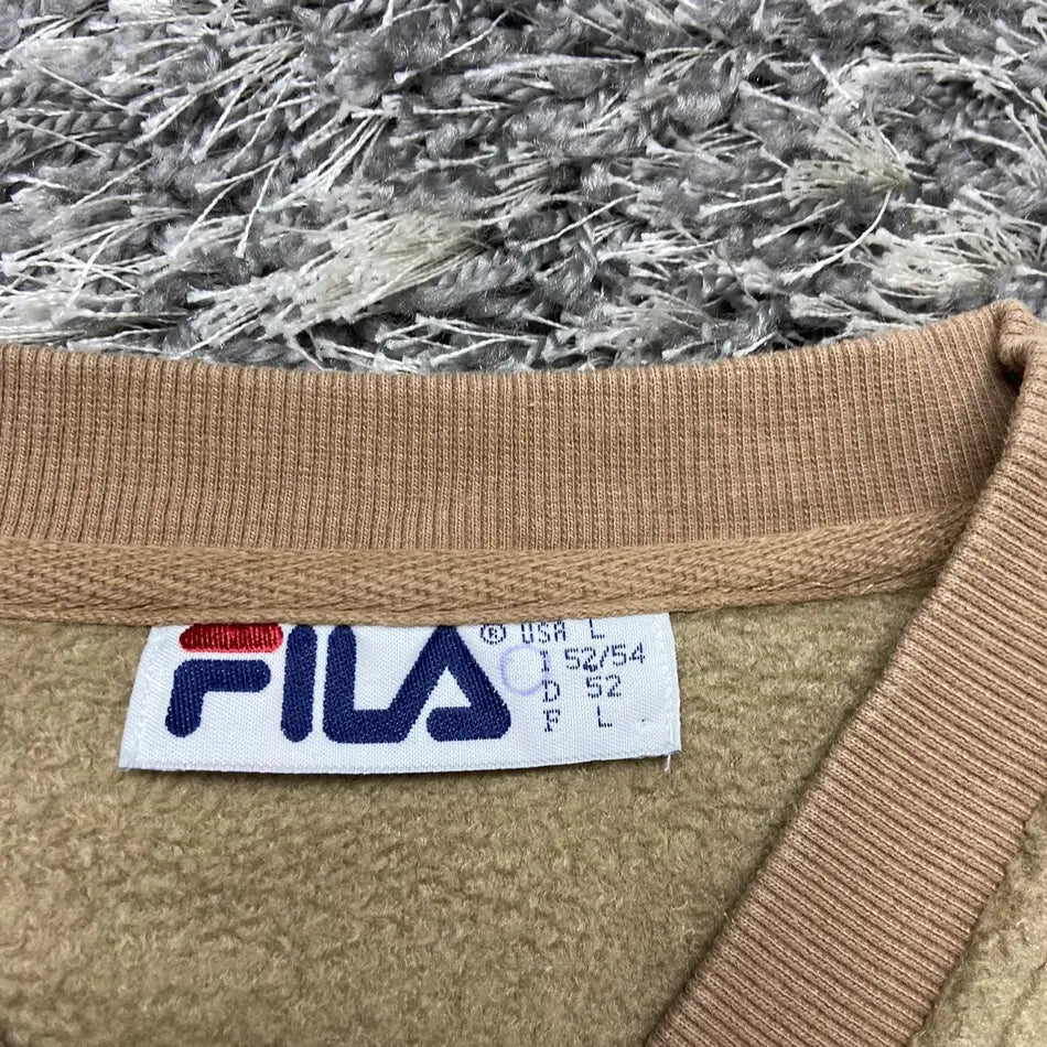 1990s TEDDY FLEECE FILA SWEATSHIRT
