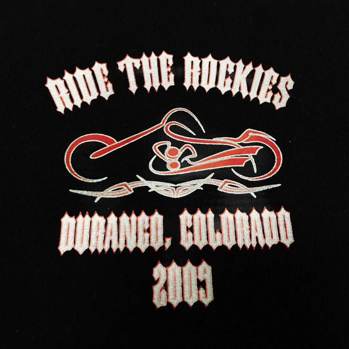 LIQUID BLUE - RIDE THE ROCKIES TEE 2000s