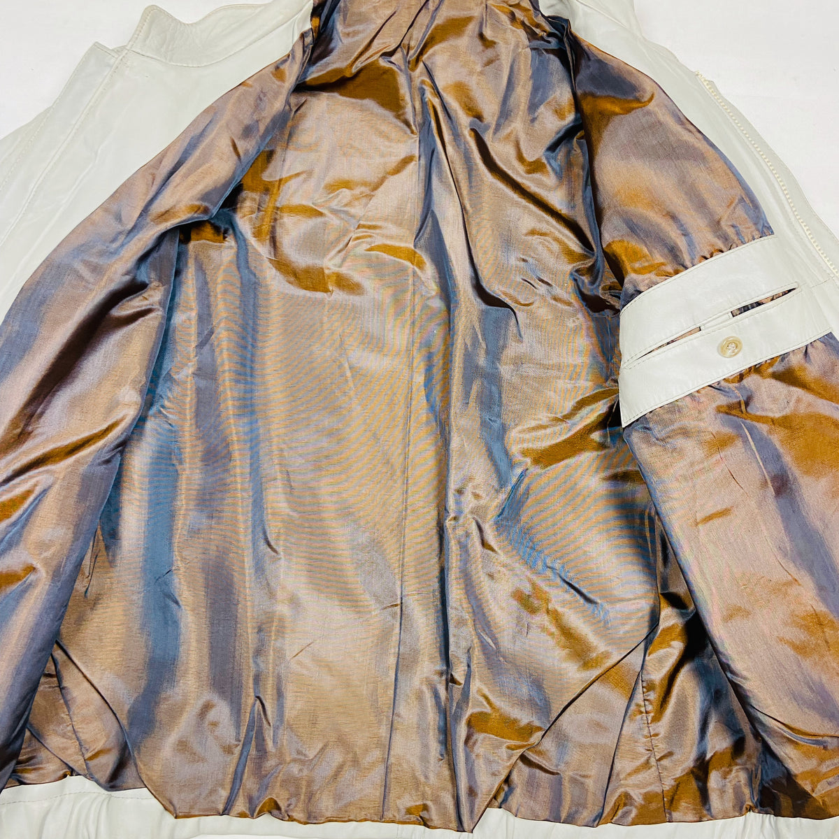 1990s VINTAGE MINIMALISTIC ARCHIVE ECO LEATHER JACKET