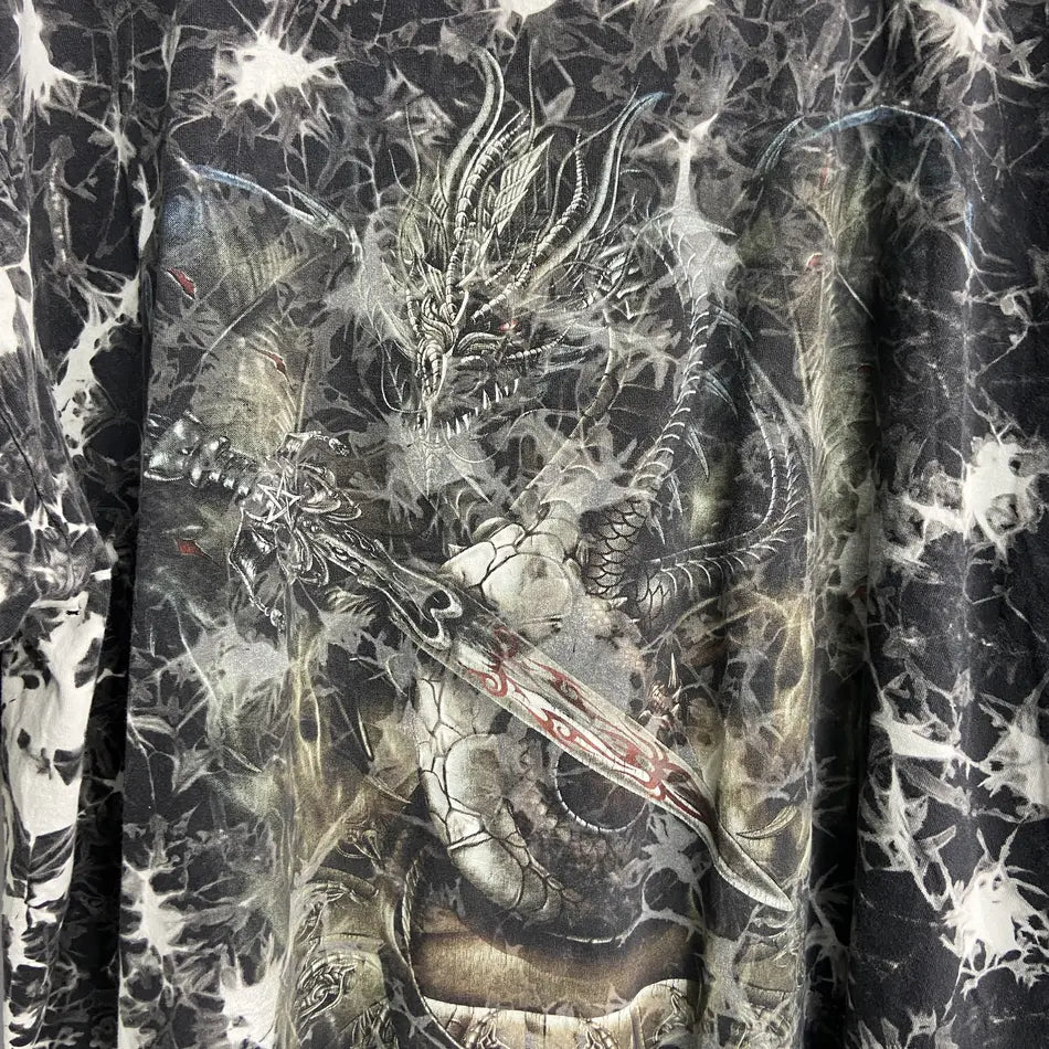 1990s BASILISK ACID BLEACHED TEE