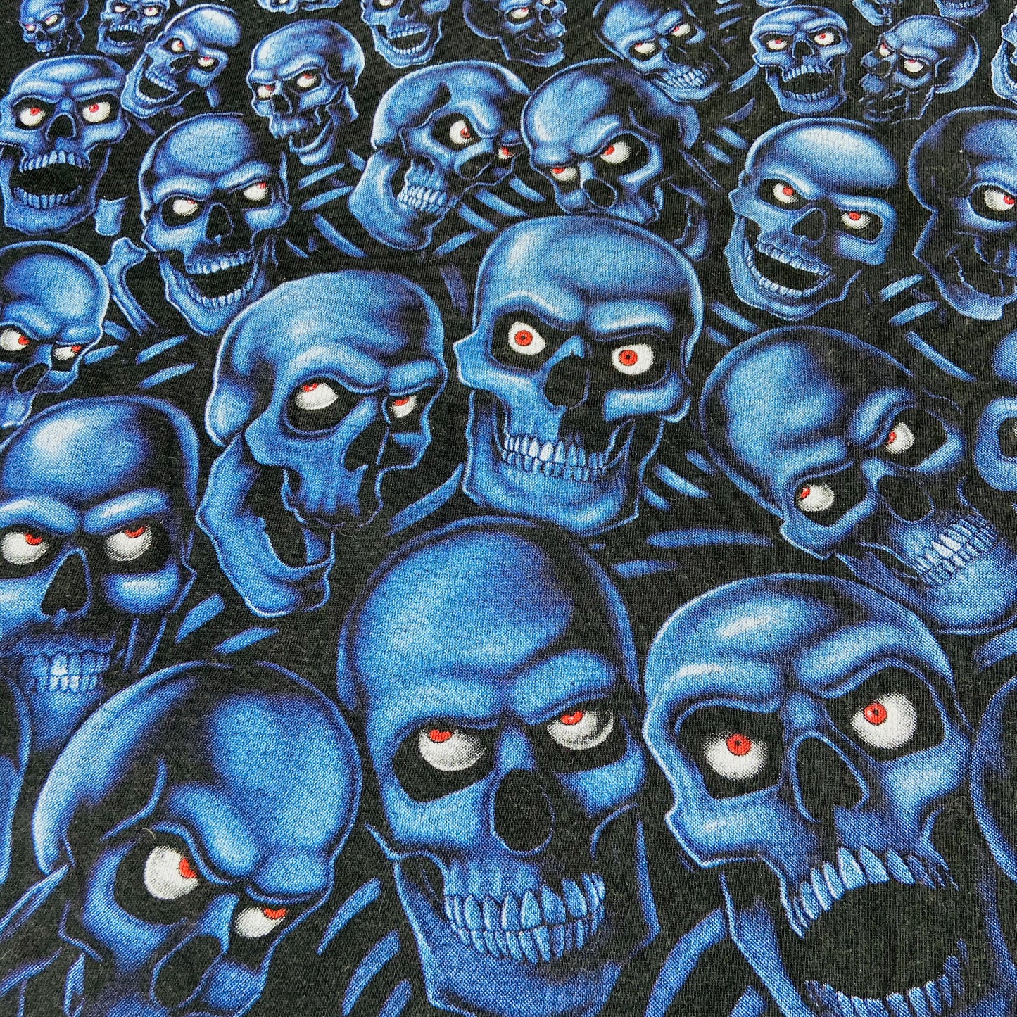 OVERPRINTED 3D SKULL TEE 1990s