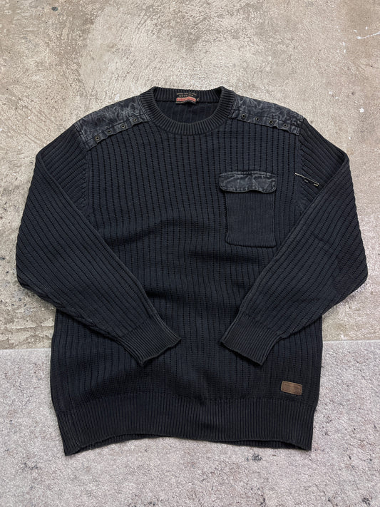 1980s MARLBORO PROJECT KNITTED SWEATER WITH POCKET FOR CIGARETTES