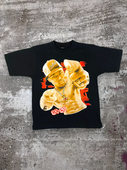 50 CENT BADBOY WITH METAL CHAIN TEE 1990s