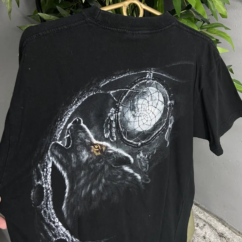 SPIRAL "WOLF HOWLING AT THE MOON" TEE 2000s