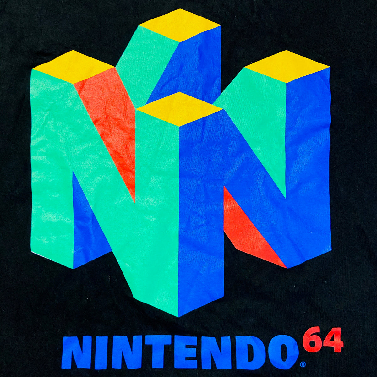NINTENDO 64 BIG 3D LOGO NOSTALGIA TEE