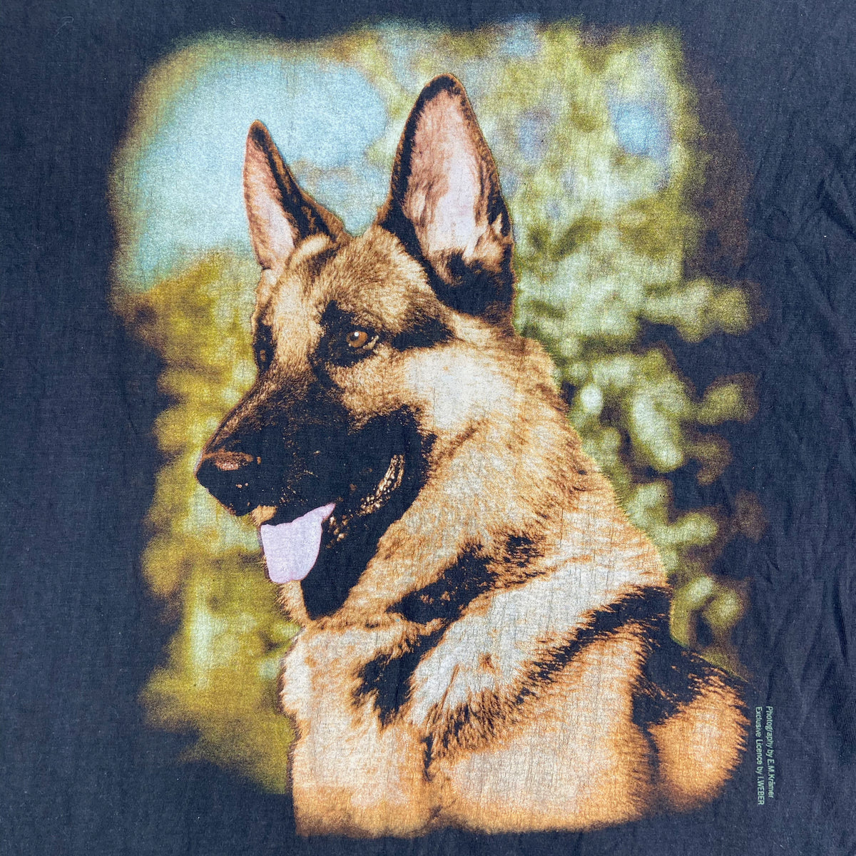 1990s SHEPHERD DOG FADED SINGLE STITCHED TEE